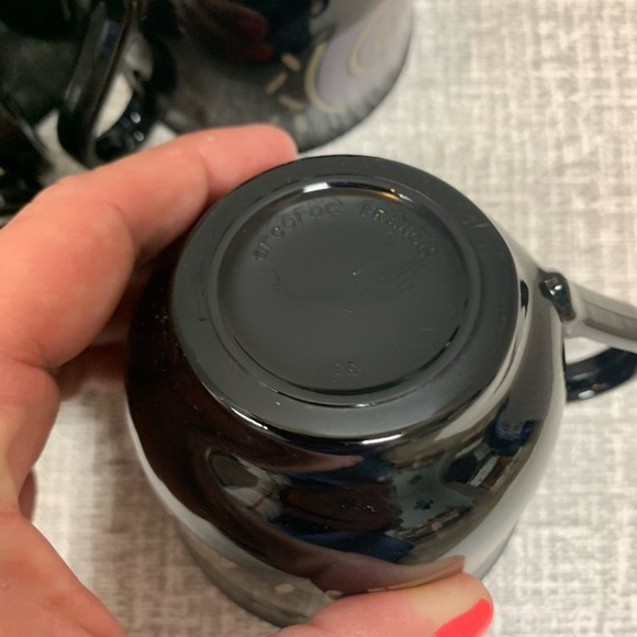 Vintage Arcoroc France 1980’s Set of 4 Teacups Tampico Pattern - Picture 8 of 11